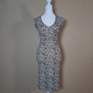 SOLD Vintage Y2K Pomegrante Floral Mesh Midi Dress